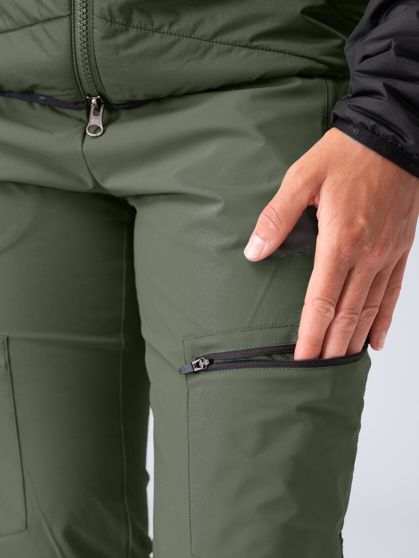 Martini Sportswear - Horizon Pants W - Lange Hosen in mosstone-black - Detail 2 - Damen