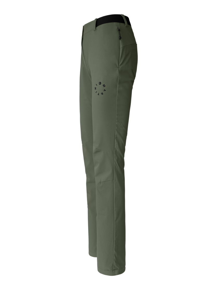 Martini Sportswear - Recharge Pants W - Lange Hosen in mosstone - Seitenansicht - Damen