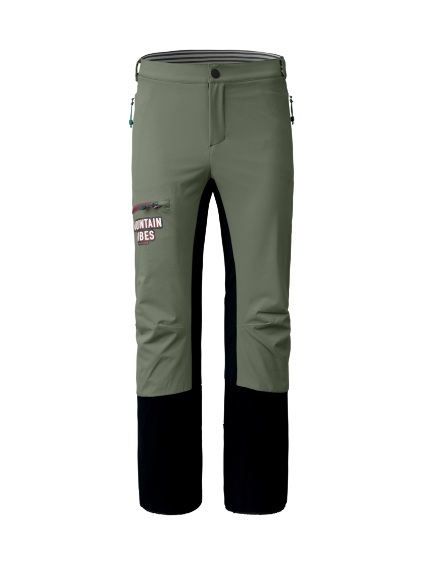Martini Sportswear - Wildone Pants Kids - Long pants in mosstone-black - front view - Kids