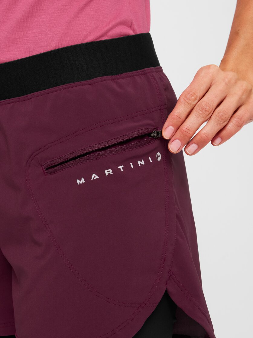 Martini Sportswear - Hillclimb Blaze 2in1 Shorts W - Kurze Hosen in black - Detail 2 - Damen
