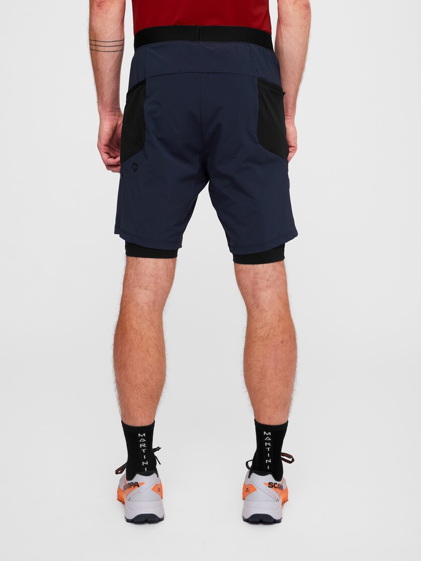 Martini Sportswear - Hillclimb 2in1 Shorts M - Kurze Hosen in true navy - Rückansicht Model - Herren