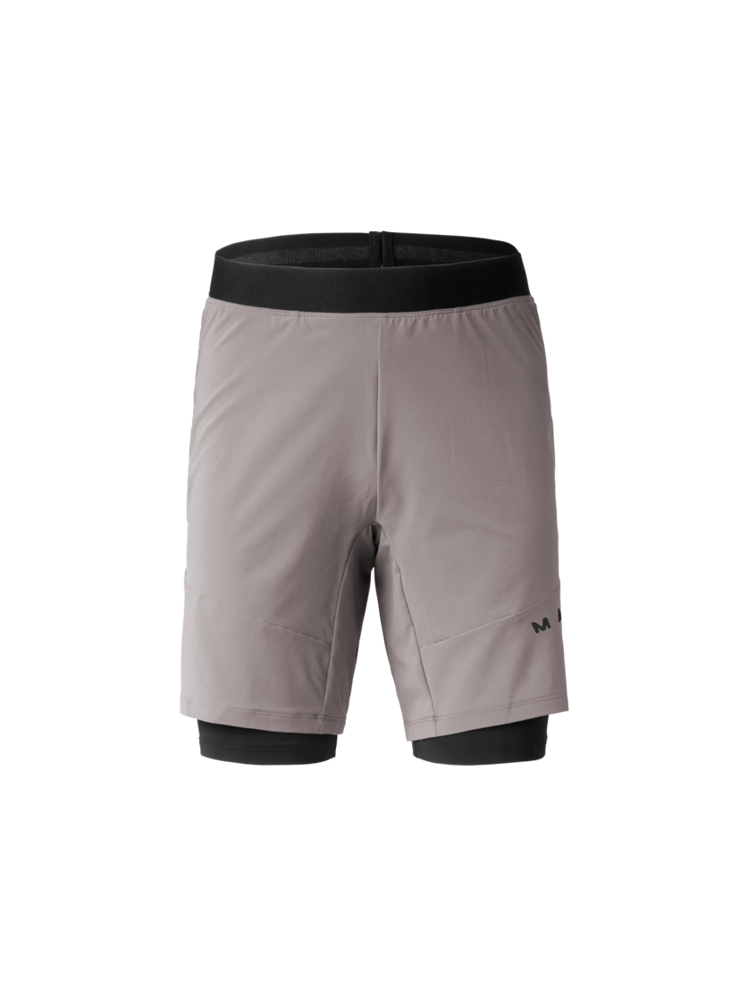 Martini Sportswear - Hillclimb 2in1 Shorts M - Kurze Hosen in ash-black - Vorderansicht - Herren