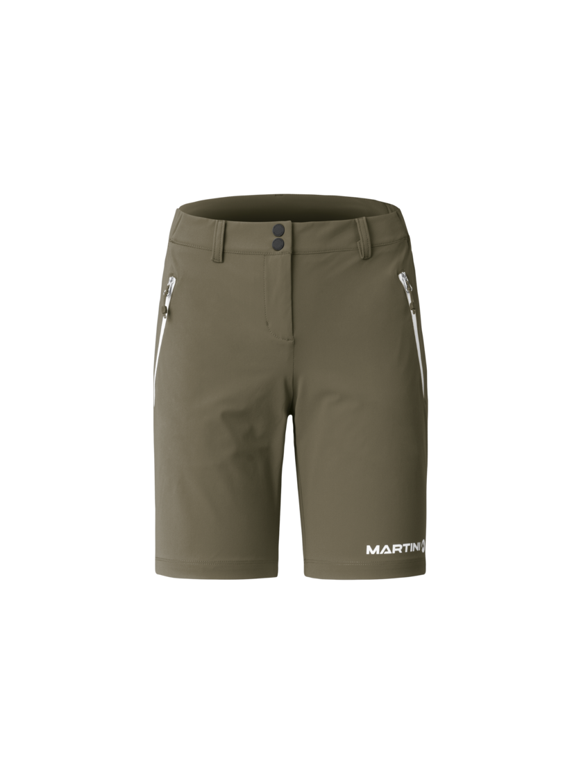 Martini Sportswear - Via Shorts W - Shorts in moss - vista frontale - Donna