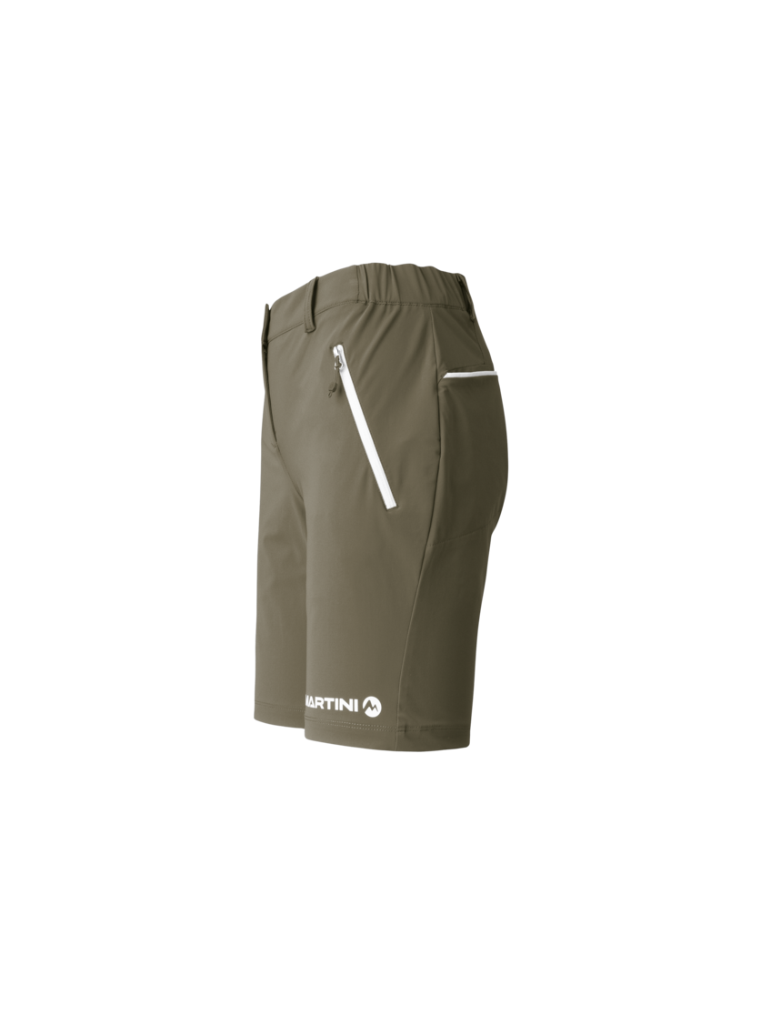 Martini Sportswear - Via Shorts W - Shorts in moss - vista laterale - Donna