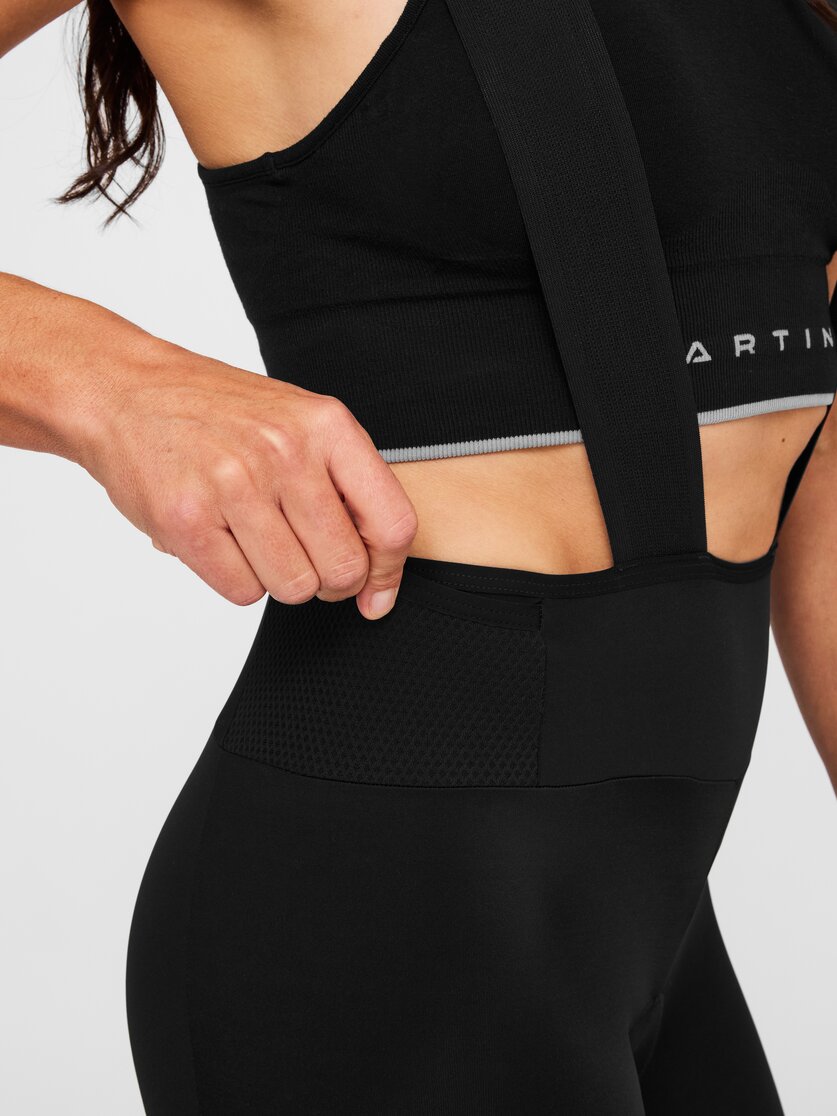Martini Sportswear - Velox BIB W  - Kurze Hosen in black-white - Detail 2 - Damen