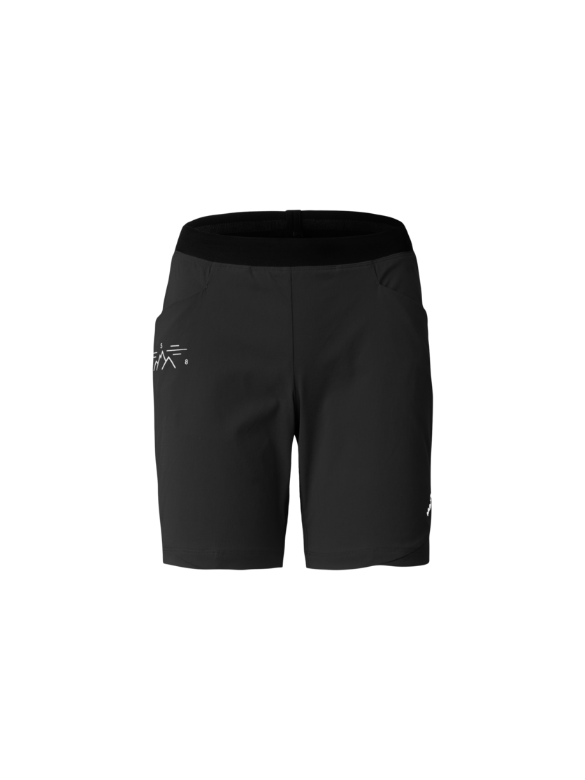Martini Sportswear - Alpmate Shorts W - Kurze Hosen in black-white - Vorderansicht - Damen