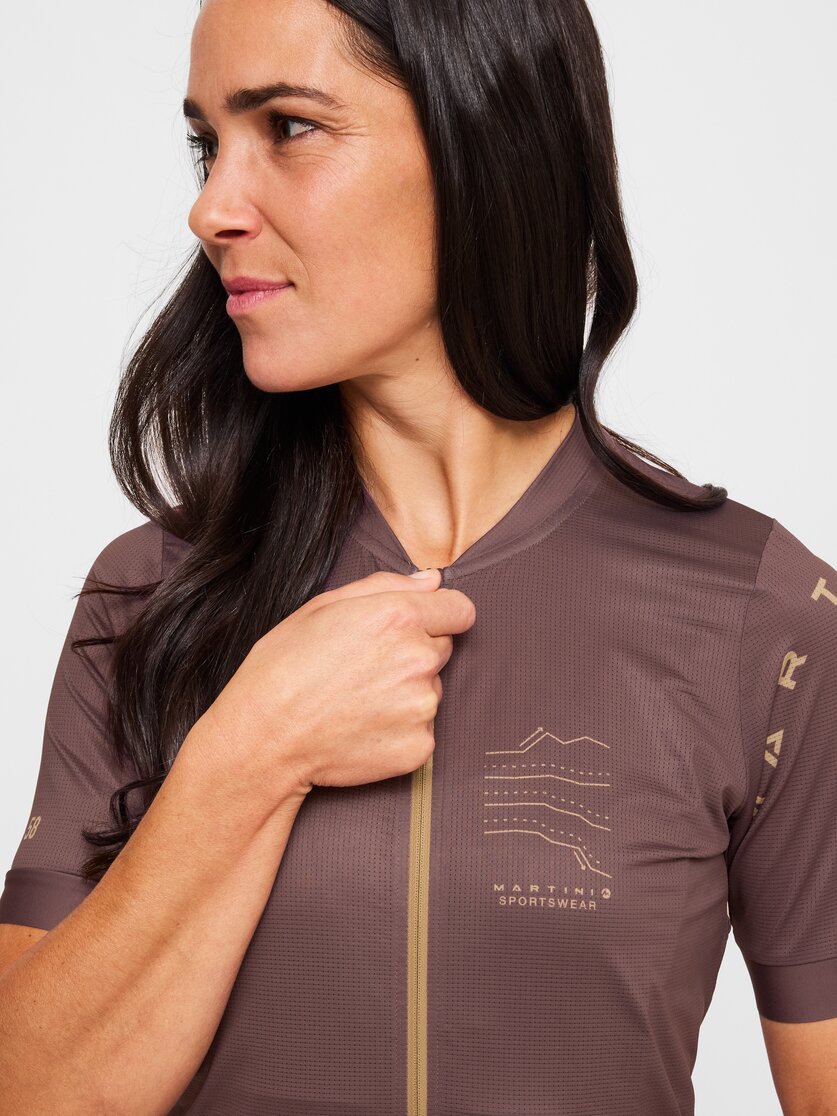 Martini Sportswear - Velox Road Bike Tricot W - T-Shirts in off white-granite - Detail 1 - Damen