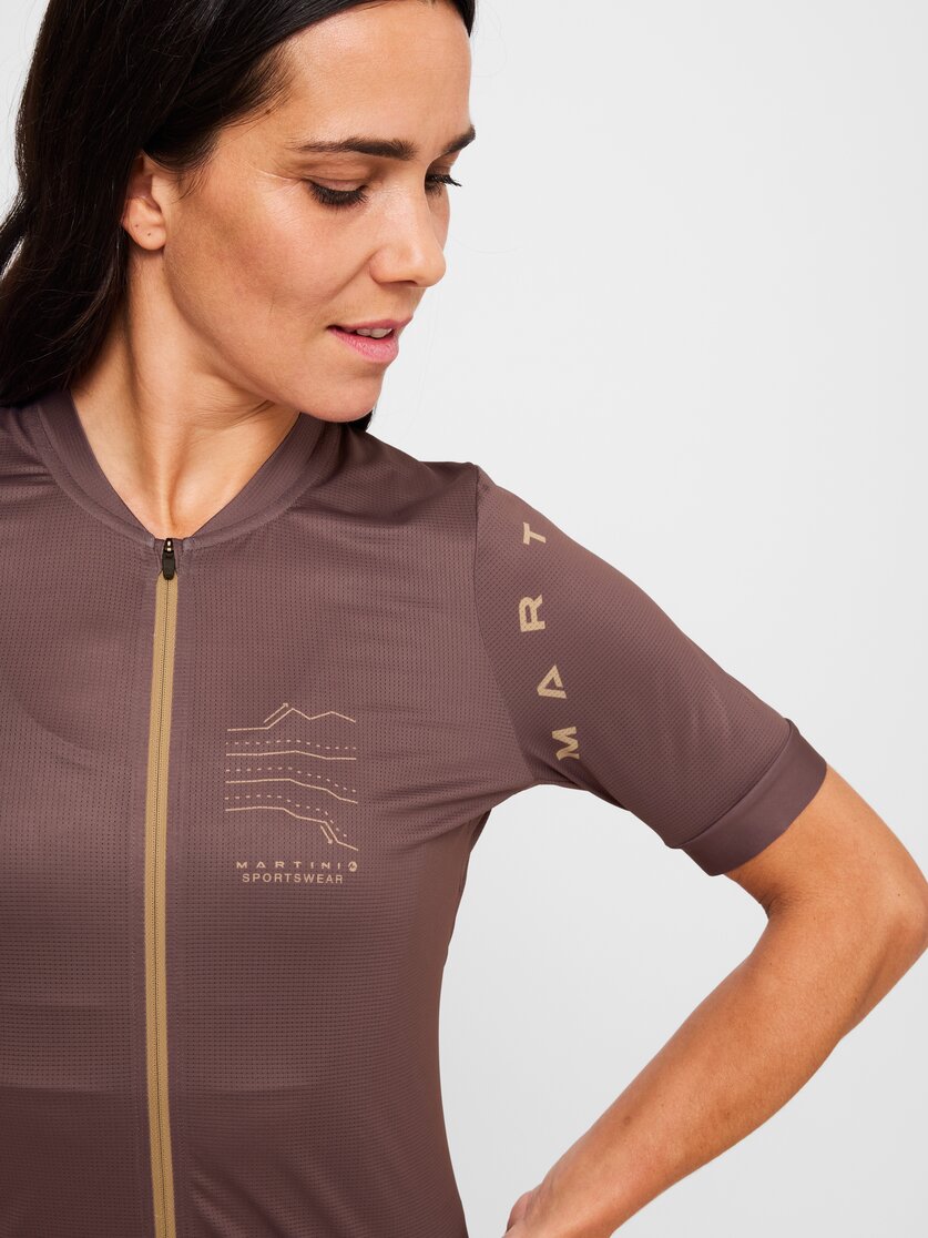 Martini Sportswear - Velox Road Bike Tricot W - T-Shirts in off white-granite - Detail 2 - Damen