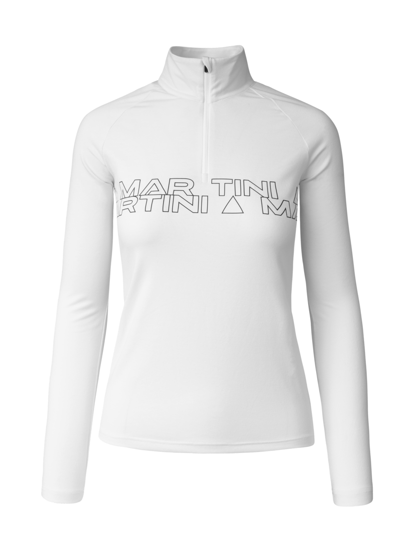 Martini Sportswear - Fullforce Halfzip Shirt W - Maglie a maniche lunghe in white - vista frontale - Donna