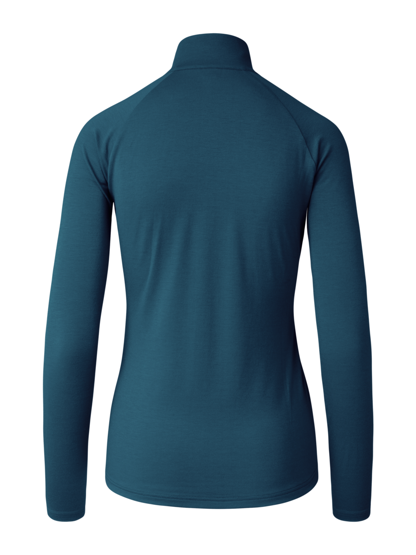 Martini Sportswear - Fullforce Halfzip Shirt W - Maglie a maniche lunghe in poseidon - vista posteriore - Donna