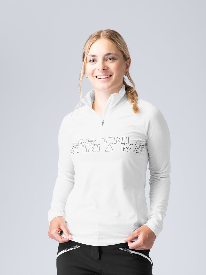 Martini Sportswear - Fullforce Halfzip Shirt W - Maglie a maniche lunghe in fairy tale - vista frontale modello - Donna