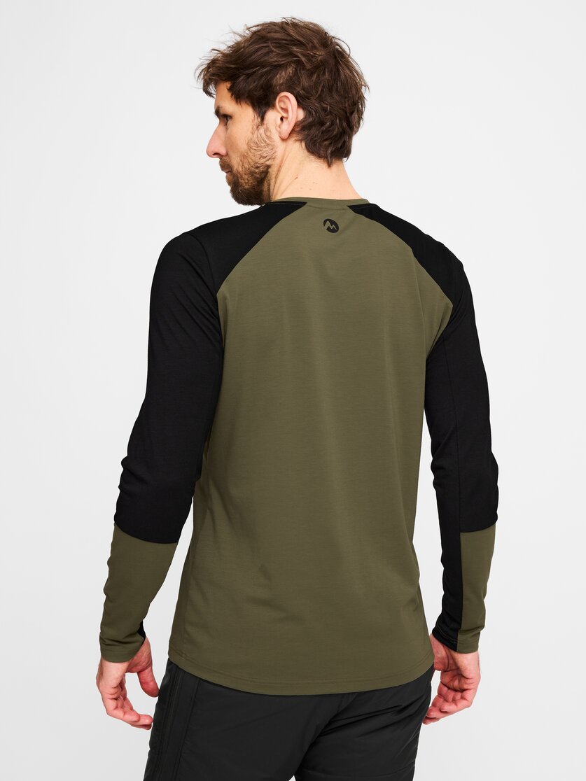 Martini Sportswear - Yalca Shirt M - Langarmshirts in black-granite - Rückansicht Model - Herren