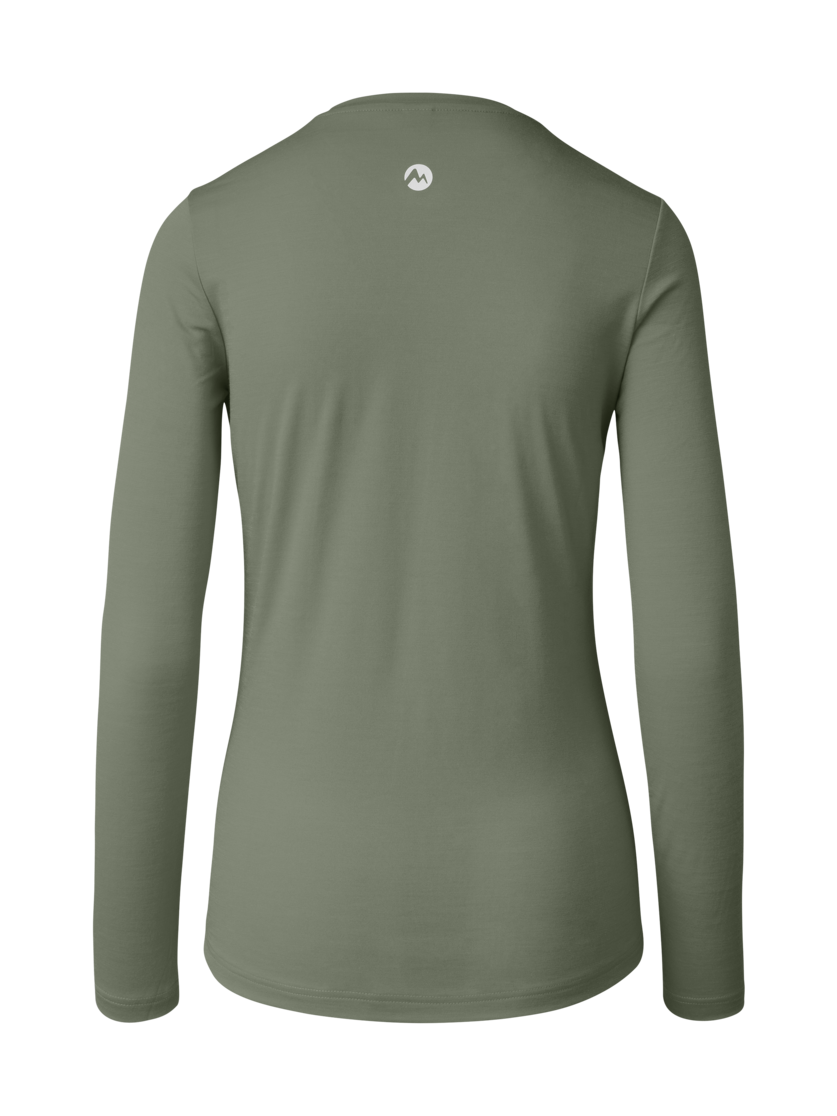 Martini Sportswear - Argon Shirt W - Maglie a maniche lunghe in mosstone - vista posteriore - Donna