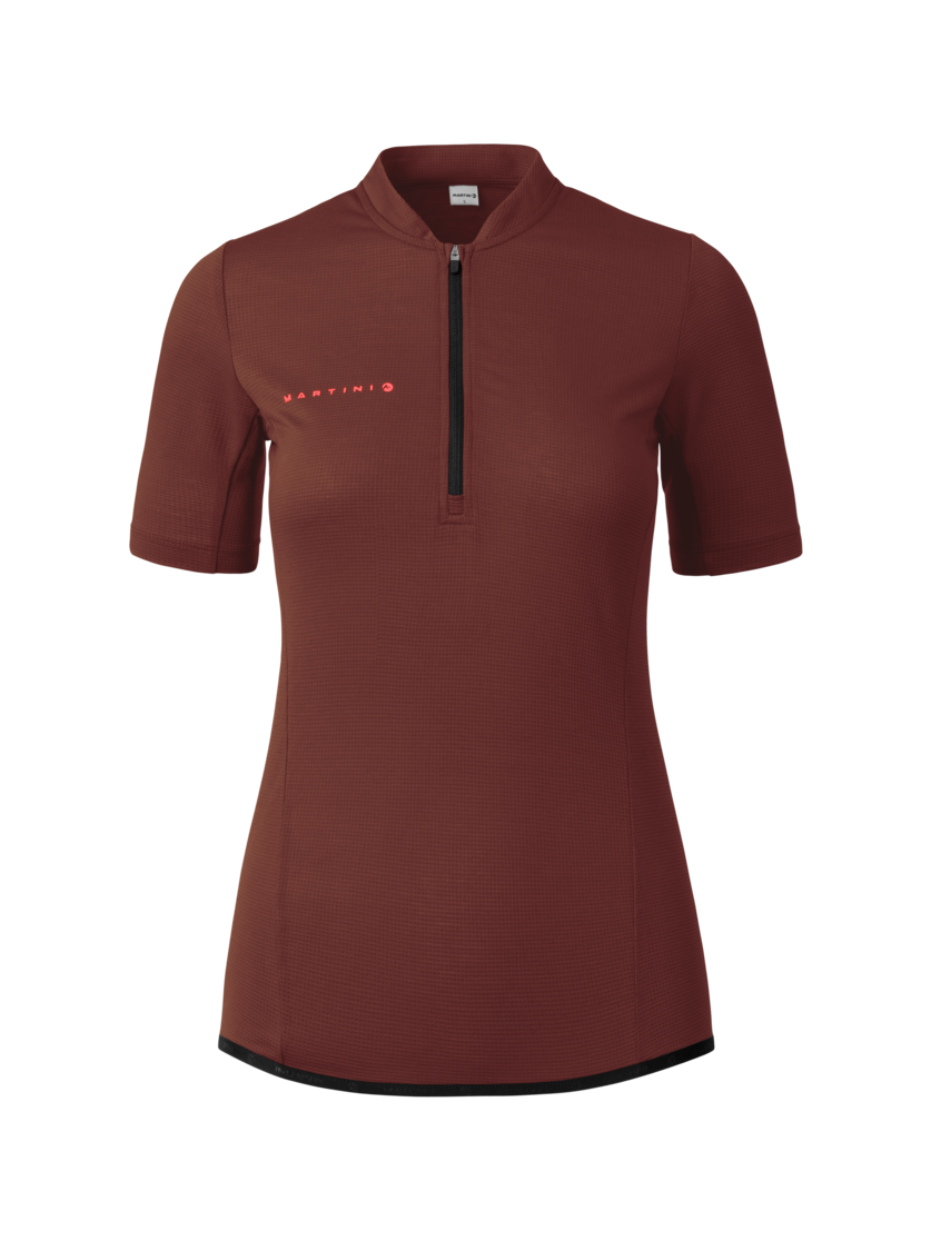 Martini Sportswear - Flowtrail Halfzip Shirt W - T-Shirts in peakan-black - front view - Women