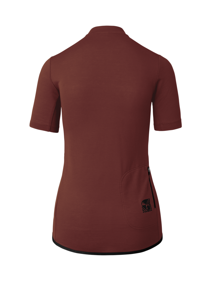 Martini Sportswear - Flowtrail Halfzip Shirt W - T-Shirts in peakan-black - rear view - Women