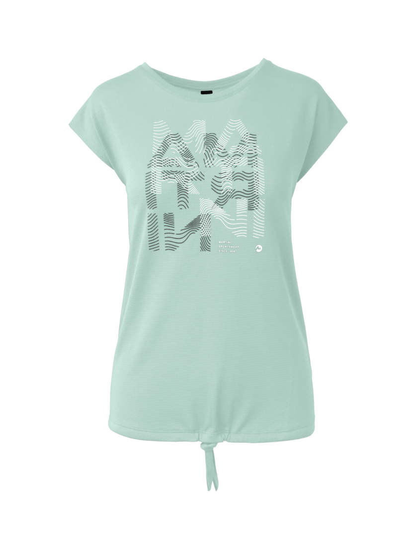 Martini Sportswear - Alpmate Flow Shirt W - T-Shirts in ibiza blue-black - front view - Women
