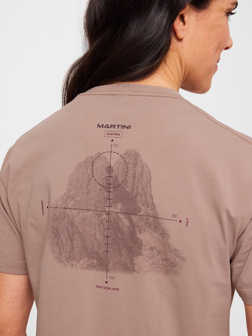 Martini Sportswear - Alpmate ComTee Shirt W - T-Shirts in off white-granite - Detail 1 - Damen