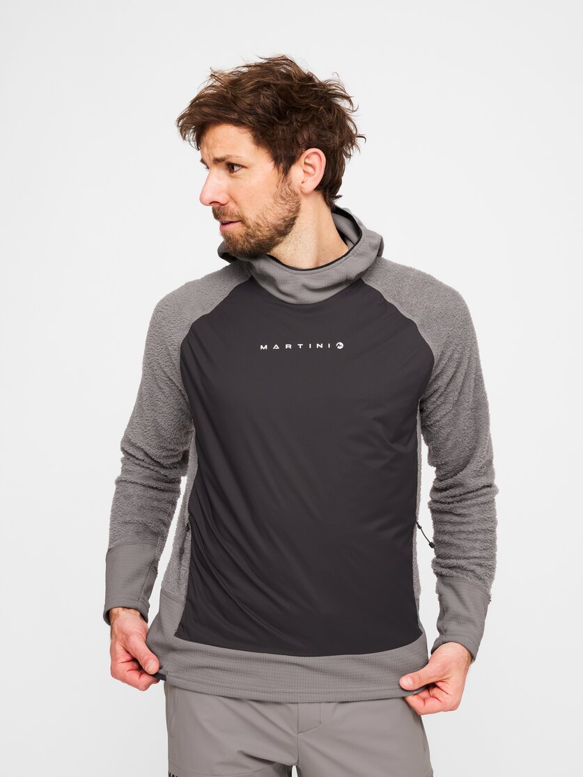 Martini Sportswear - Wildtrack Hoodie Primaloft Active M  - Hoodies in black - Vorderansicht Model - Herren
