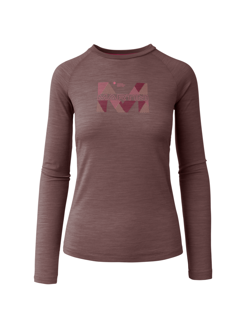 Martini Sportswear - Highventure LS Shirt W - Langarmshirts in clay-terrafina - Vorderansicht - Damen