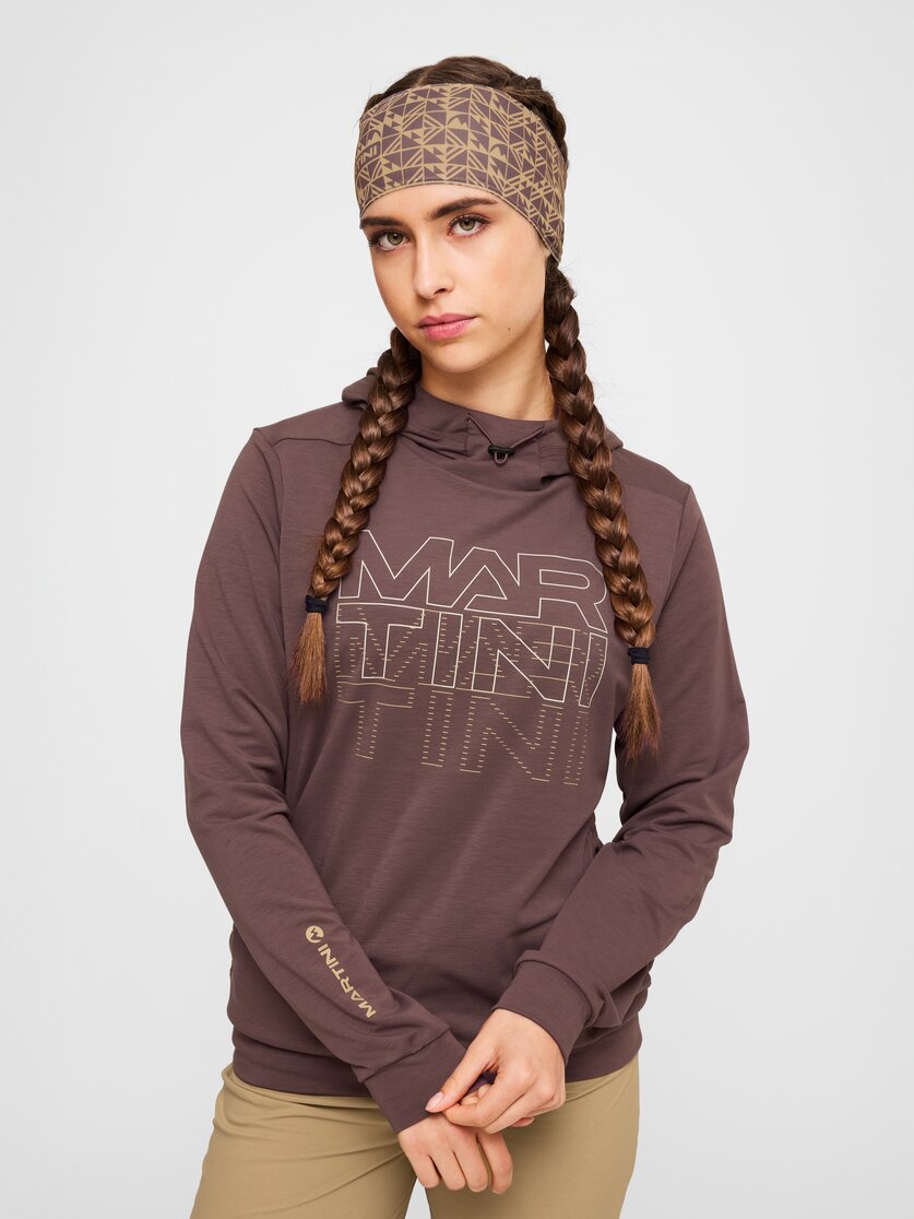 Martini Sportswear - Alpmate Roots ML Hoody W - Hoodies in black-ash - Vorderansicht Model - Damen