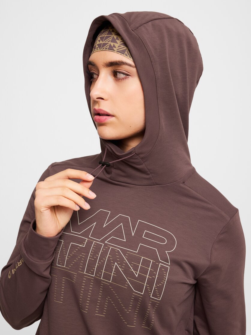 Martini Sportswear - Alpmate Roots ML Hoody W - Hoodies in black-ash - Detail 2 - Damen