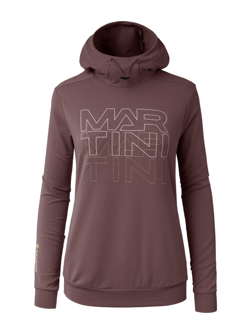 Martini Sportswear - Alpmate Roots ML Hoody W - Hoodies in clay-sandstone - Vorderansicht - Damen
