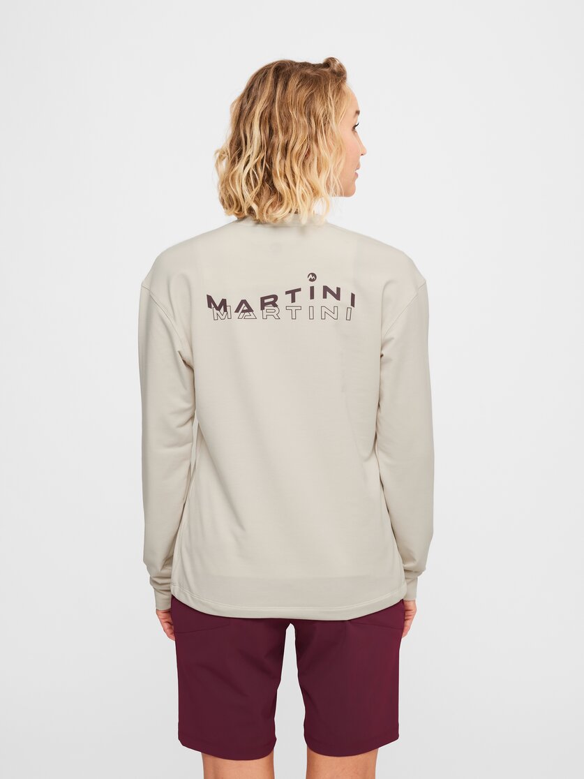 Martini Sportswear - Alpmate Roots ML Crew Neck W - Hoodies in black-white - Rückansicht Model - Damen