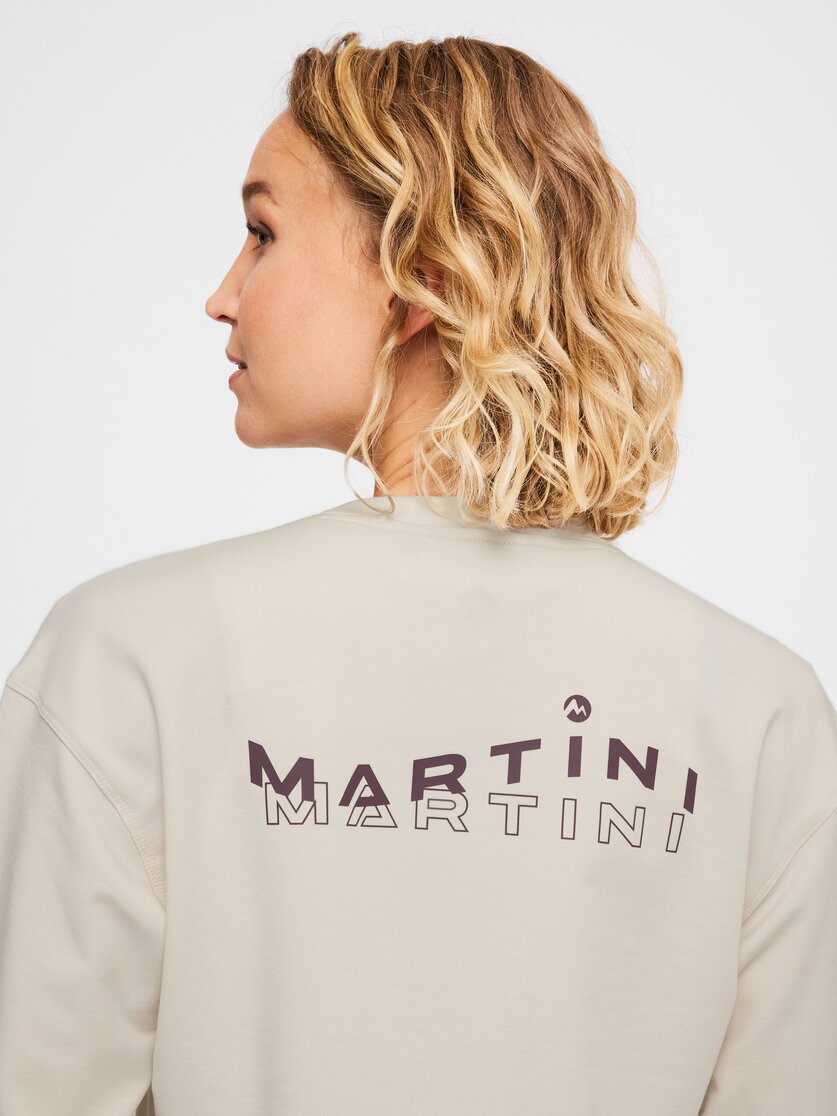 Martini Sportswear - Alpmate Roots ML Crew Neck W - Hoodies in black-white - Detail 1 - Damen