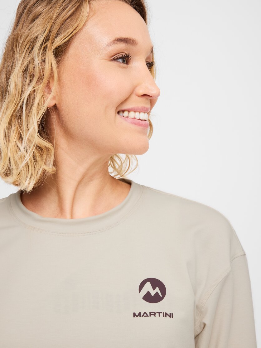 Martini Sportswear - Alpmate Roots ML Crew Neck W - Hoodies in black-white - Detail 3 - Damen