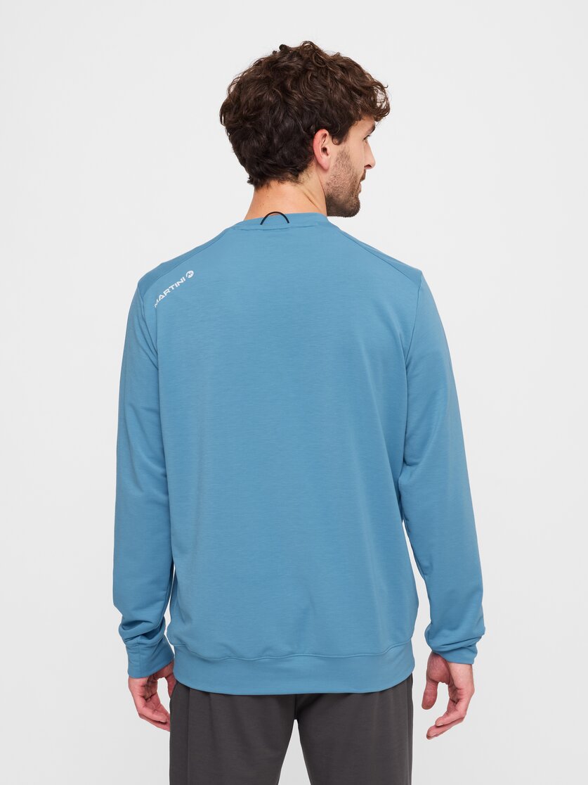Martini Sportswear - Alpmate Roots ML Crew Neck M - Hoodies in black-granite - Rückansicht Model - Herren