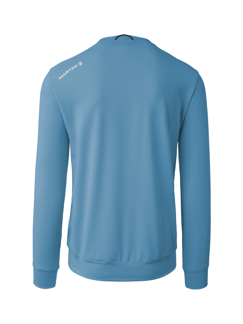 Martini Sportswear - Alpmate Roots ML Crew Neck M - Hoodies in noon blue-black - Rückansicht - Herren