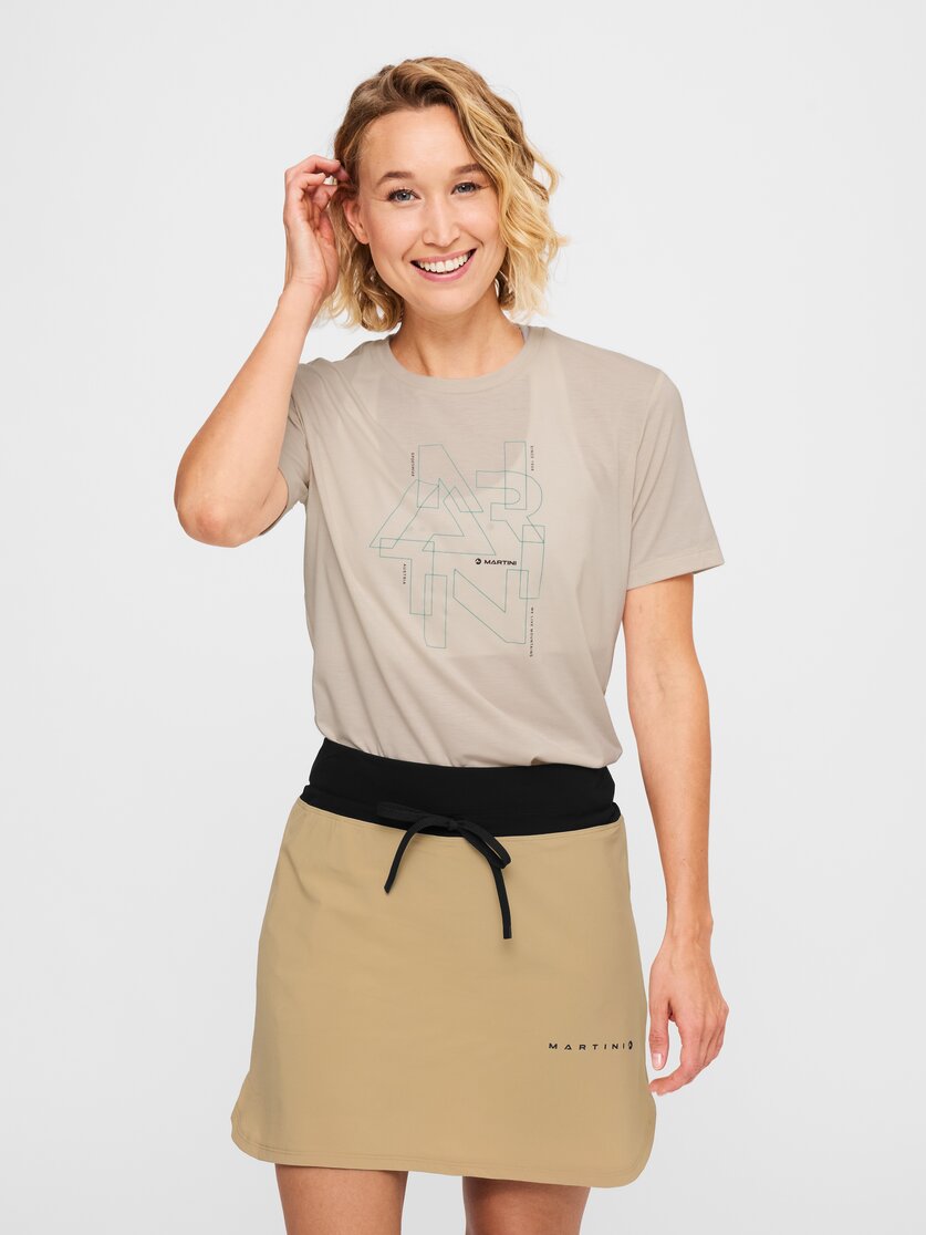Martini Sportswear - Alpmate Breeze Shirt W - T-Shirts in black-white - Vorderansicht Model - Damen