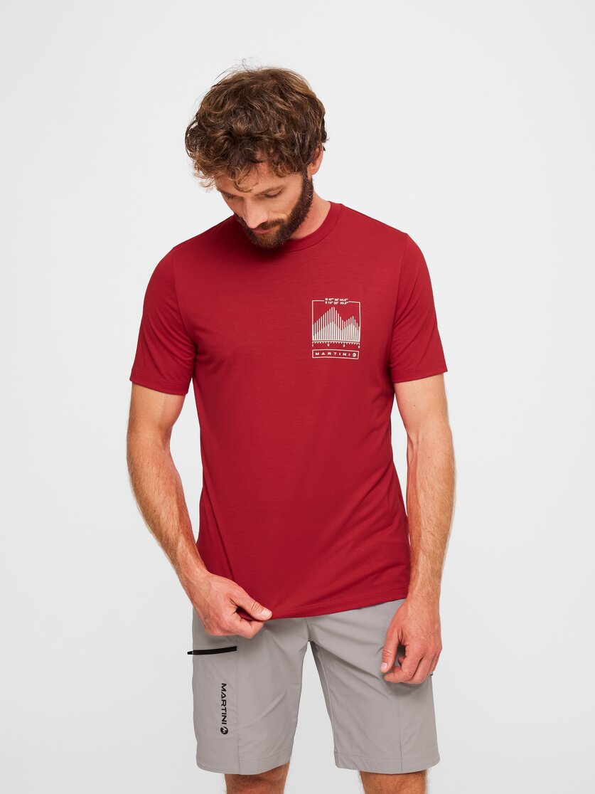 Martini Sportswear - Alpmate Summit Shirt M - T-Shirts in white-black - Vorderansicht Model - Herren