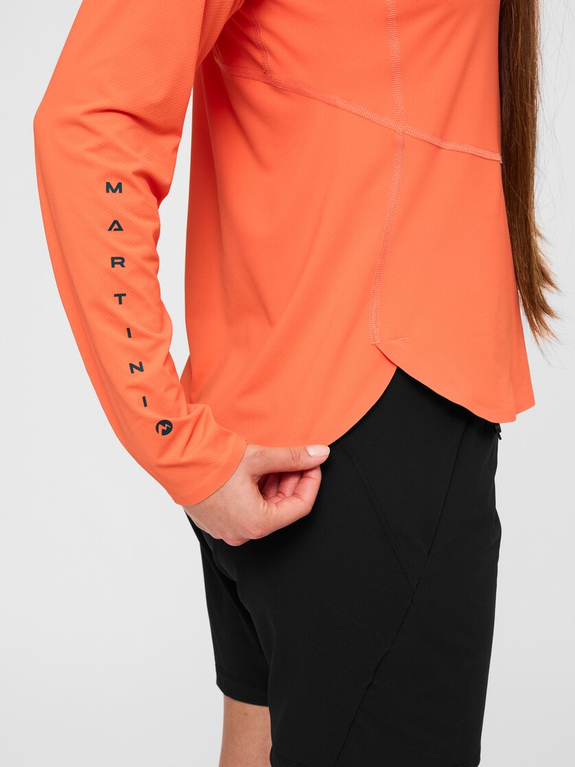 Martini Sportswear - Hillclimb ProTec Hooded Shirt W - Longsleeves in white-black - Detail 1 - Women