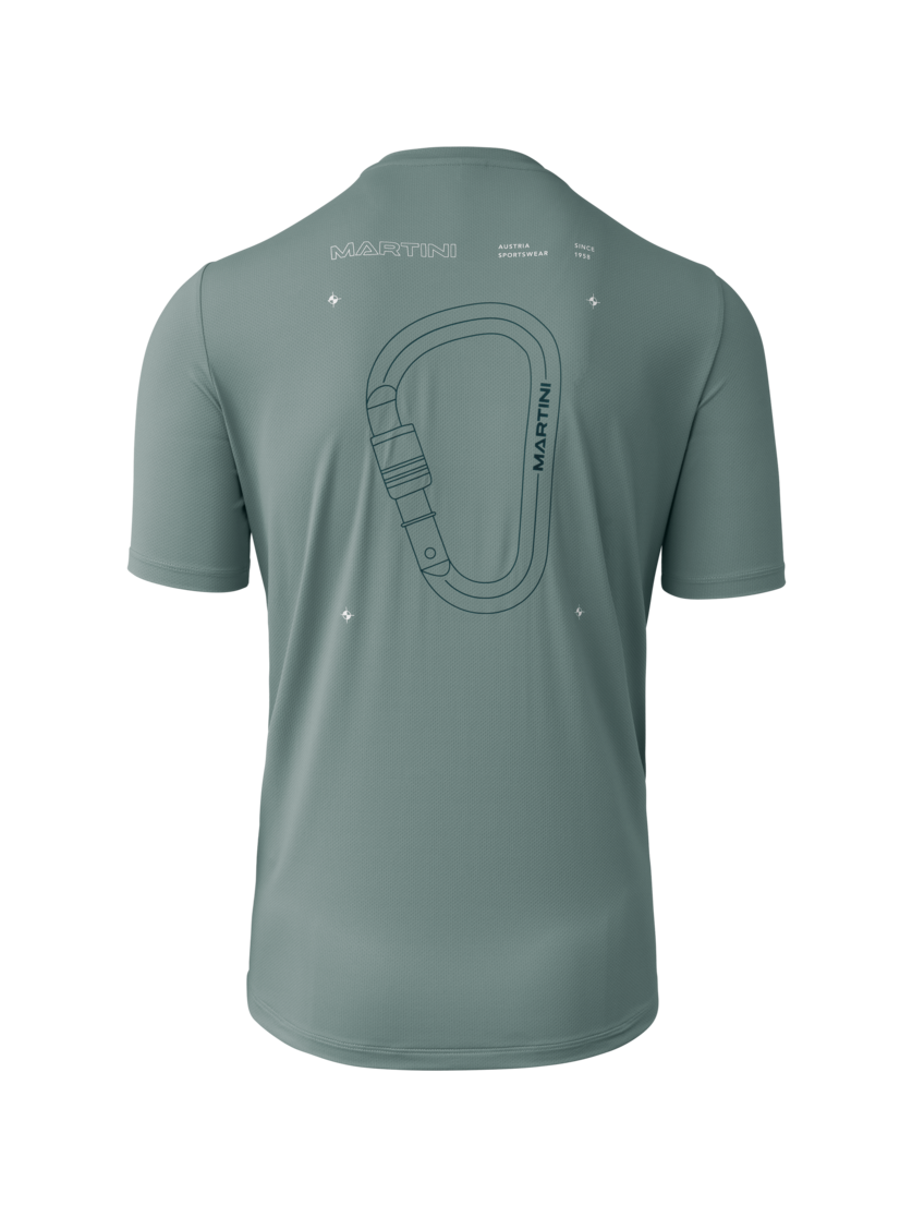 Martini Sportswear - Alpmate ProTec Shirt M - T-Shirts in misty blue - Rückansicht - Herren