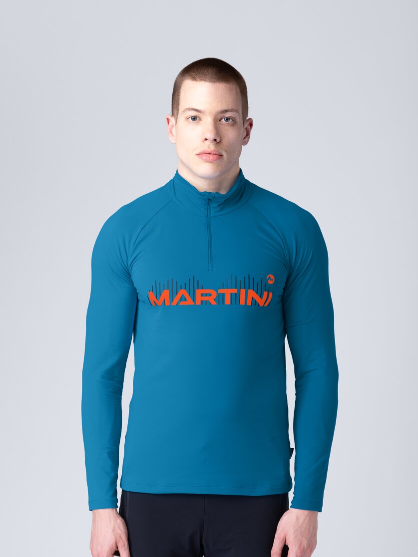 Martini Sportswear - Fullforce Halfzip Shirt M - Langarmshirts in imperial-lava - Vorderansicht Model - Herren