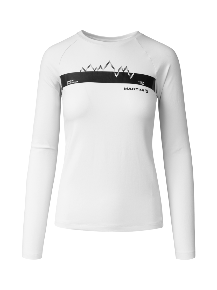 Martini Sportswear - Horizon Shirt W - Longsleeves in white - front view - Women