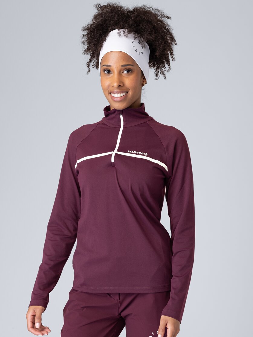 Martini Sportswear - Desire Halfzip Shirt W - Langarmshirts in fairy tale - Vorderansicht Model - Damen