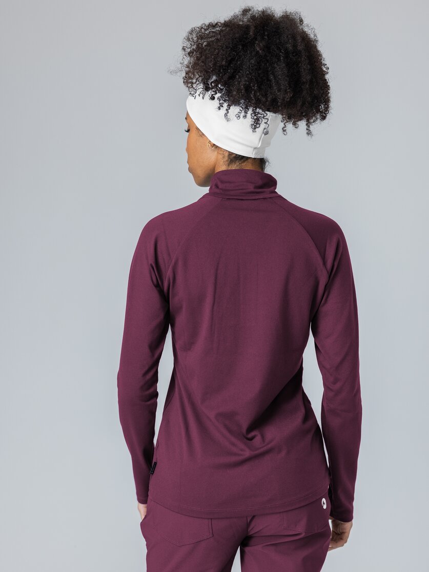 Martini Sportswear - Desire Halfzip Shirt W - Langarmshirts in fairy tale - Rückansicht Model - Damen