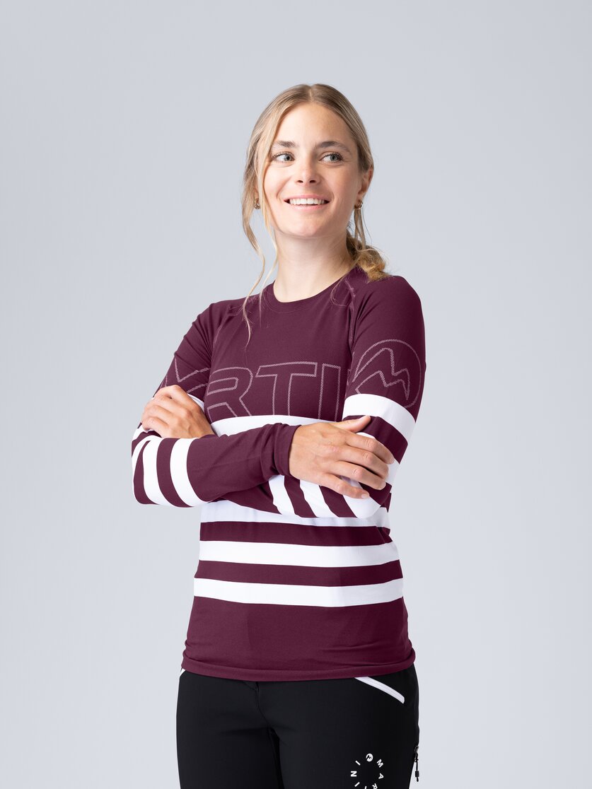 Martini Sportswear - Snowventure Shirt W - Langarmshirts in fairy tale-white - Vorderansicht Model - Damen