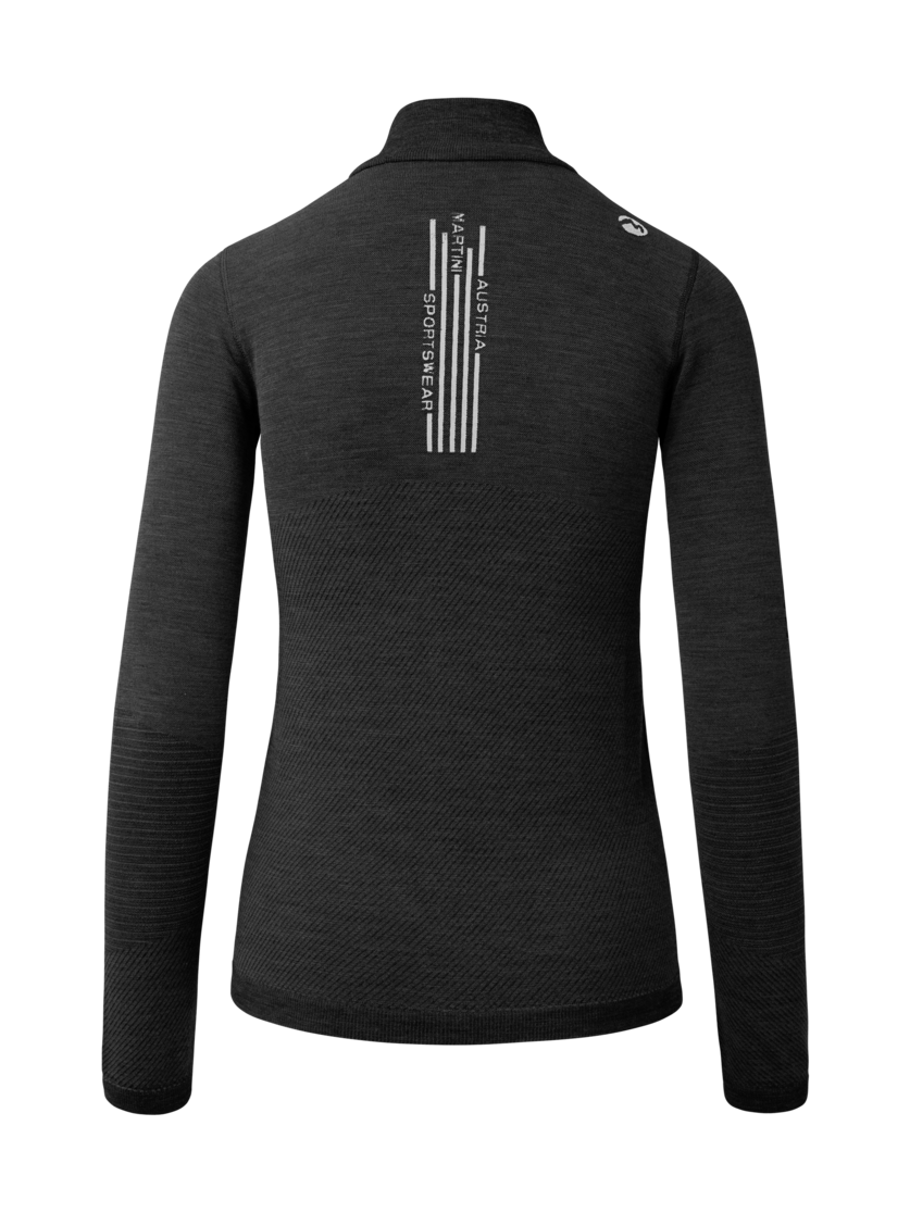 Martini Sportswear - Argon Halfzip Shirt W - Langarmshirts in black - Rückansicht - Damen
