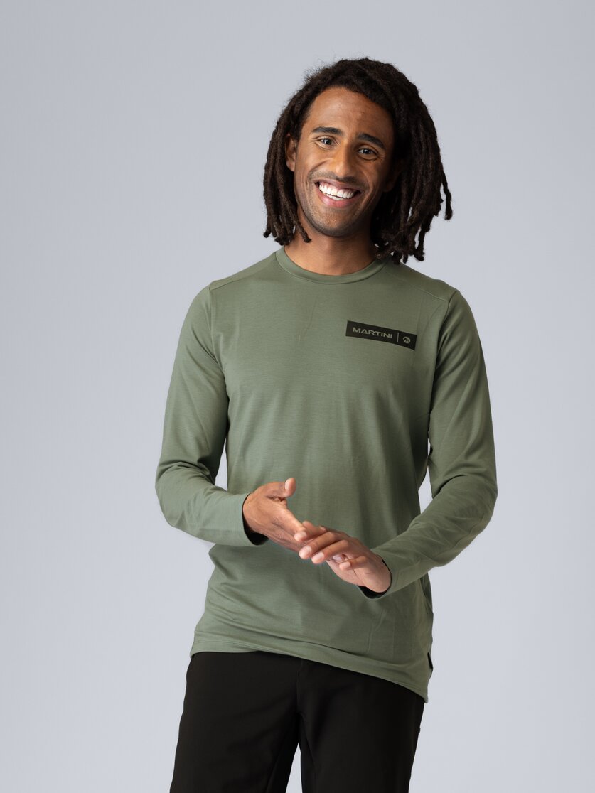Martini Sportswear - Argon Shirt M - Langarmshirts in seaport - Vorderansicht Model - Herren