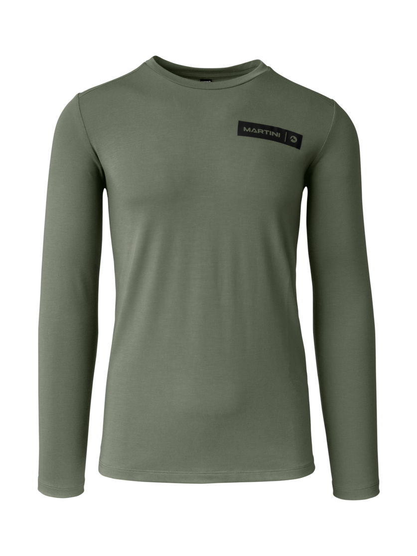 Martini Sportswear - Argon Shirt M - Langarmshirts in mosstone - Vorderansicht - Herren