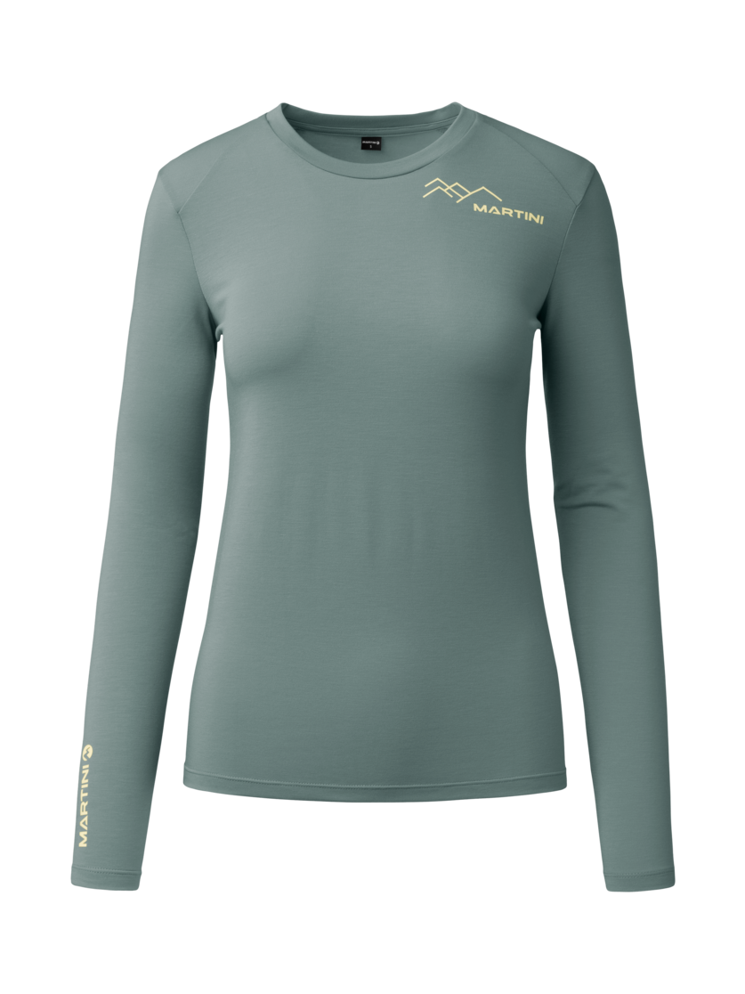Martini Sportswear - Wildtrack Shirt W - Langarmshirts in misty blue - Vorderansicht - Damen
